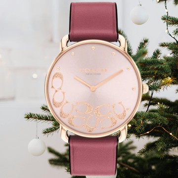 送禮首選★COACH/美麗C字晶鑽帶女錶-36mm14504338  現貨附提袋【全館優惠★APP下單天天點數10倍送】線上購買享_實體門市同步服務