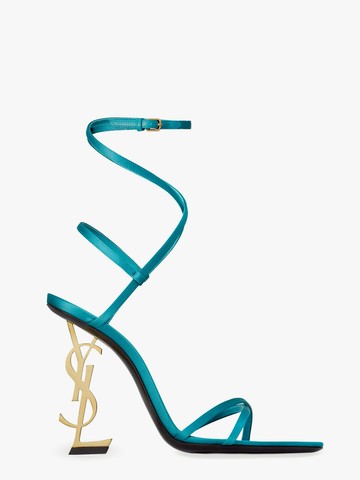 Opyum satin sandals with monogram - SAINT LAURENT - gender_Woman