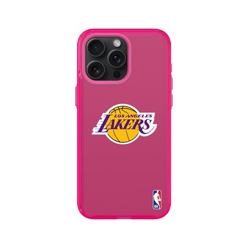iPhone 15 Pro Max Clear 粉漾桃 - NBA - Logo-洛杉磯湖人 L.A. Lakers