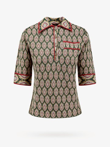 Viscose blend polo shirt - ETRO - gender_Woman