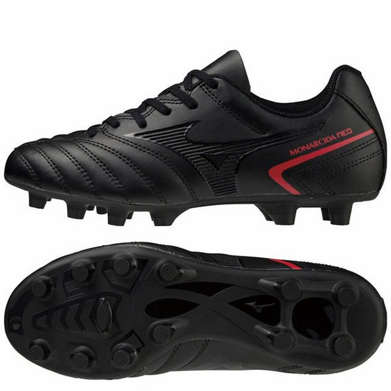 Mizuno ミズノ ジュニア モナルシーダ Neo Select Jr ブラック サッカースパイク ワイドモデル 天然芝 土 人工芝 P1gb 通販 Lineポイント最大get Lineショッピング