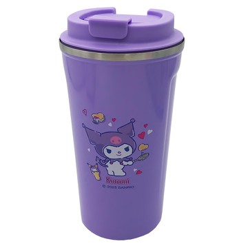 Sanrio 三麗鷗 酷洛米不鏽鋼咖啡杯 500ml 紫色 密封防漏保溫保冷  1個