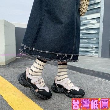 悅裳💎台灣免運💎實拍🌺增高鞋 大尺碼35-40 運動鞋 休閒鞋 鬆糕鞋老爹鞋 阿甘鞋 德訓鞋 ~魔術貼ins 韓版