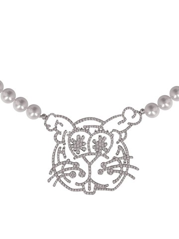 O Thongthai - bunny pendant necklace - unisex - Silver/Sterling Silver - One Size
