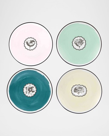 Christian Herbariae Dessert Plates, Set of 4