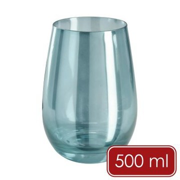 《VEGA》德國 Aluna玻璃杯(瑩彩藍500ml) | 水杯 茶杯 咖啡杯 冷飲杯 酒杯 調酒杯