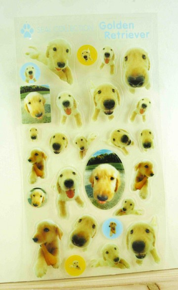 【震撼精品百貨】新大頭狗 The Dog 透明貼紙-黃金獵犬 震撼日式精品百貨