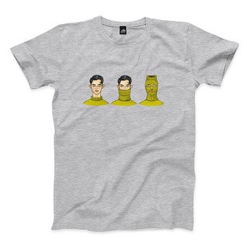 高領毛衣三部曲 - 深麻灰 - 中性版T恤