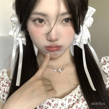 【熱銷新款】329蝴蝶結髮夾 公主頭髮夾 蝴蝶結髮飾 頭飾 氣質甜美白色蝴蝶結花朵髮夾森係手工玫瑰花雙馬尾對夾洛麗塔髮飾