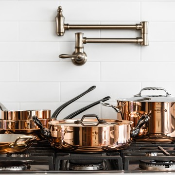 Prima Matera系列 l 頂級契合鑄鐵雙耳圓底調理銅鍋 (適用IH感應爐)