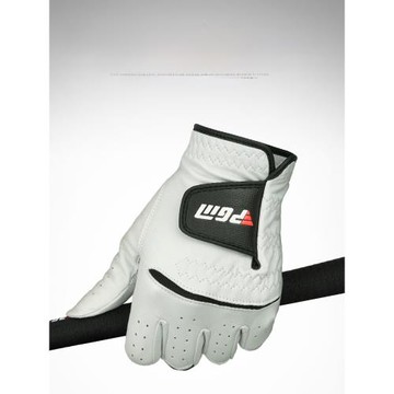 進口小羊皮高爾夫手套男士左手真皮透氣防滑golf glove彈力手指套