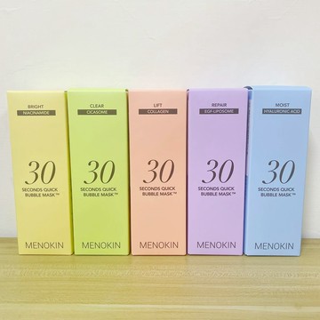 MENOKIN 30秒快速泡泡面膜95ml 水光秘技No.1神級面膜
