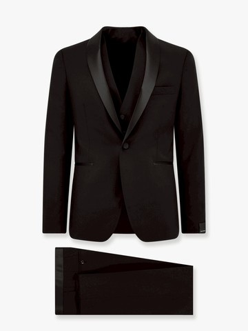 Virgin wool tuxedo with vest - TAGLIATORE - gender_Man