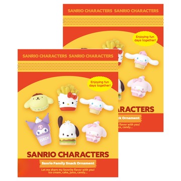 Sanrio 三麗鷗 零食家族萌粒小公仔 顏色隨機  2個