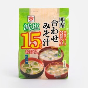 日本升屋15食入綜合即食減鹽味噌湯300g