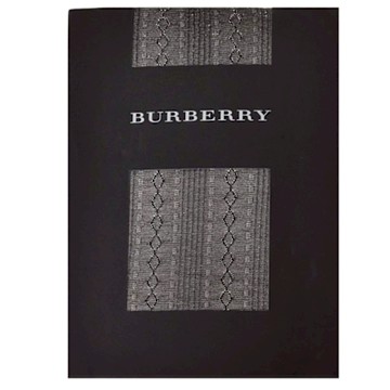 BURBERRY 巴寶莉  經典品牌圖騰閃光花紋褲襪(黑色系)