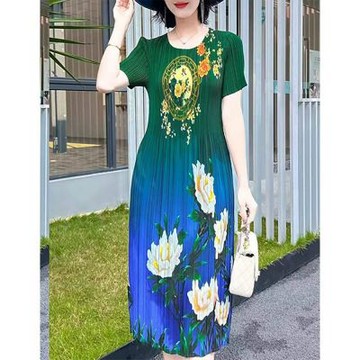 [KEITH-WILL]三宅風氣質連身洋裝天使娃娃韓國空運(碎花/小香風/渡假/法式/通勤)