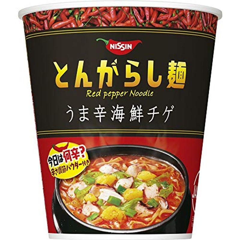 日清 とんがらし麺 うま辛海鮮チゲ 63g ×12個