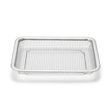 MUJI 無印良品 不鏽鋼網狀瀝水盤 小(21 x 17 x 3cm)  1層  鐵灰色  1個