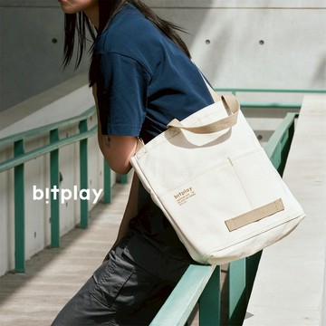 bitplay 防潑水日常托特包10L帆布版 Everyday Canvas Tote - 大地杏
