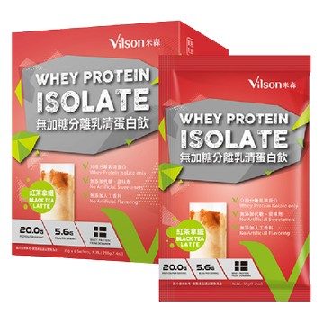 [米森]無加糖分離乳清蛋白飲(6包/盒) 6口味專區-紅茶拿鐵