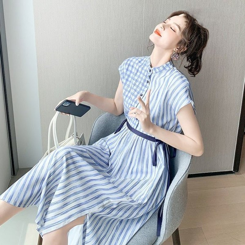 ワンピース レディース 40代 30代 半袖 春夏 きれいめ シフォンシャツワンピース 薄手 ロング丈 パーティードレス おしゃれ 韓国風 着痩せ通勤 新品 通販 Lineポイント最大0 5 Get Lineショッピング