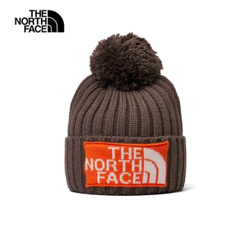 The North Face北面男女款棕色品牌LOGO毛帽｜7WJO88O
