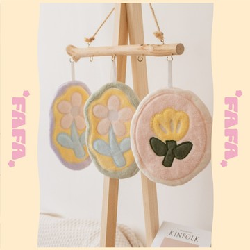 隔日到貨｜韓系小花擦手巾 廚房吸水毛巾 兒童擦手巾 限量現貨｜FAFA 發發家居 台灣