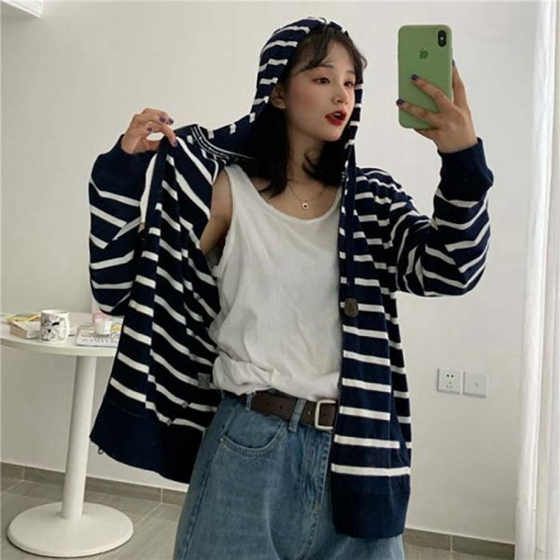 ボーダージップアップカーディガン レディース トップス Tシャツ カットソー 薄手 マリン カジュアル 通販 Lineポイント最大0 5 Get Lineショッピング