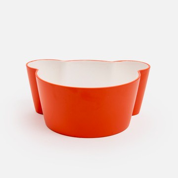 tak. 兒童小熊造型餐碗13.8cm 橘