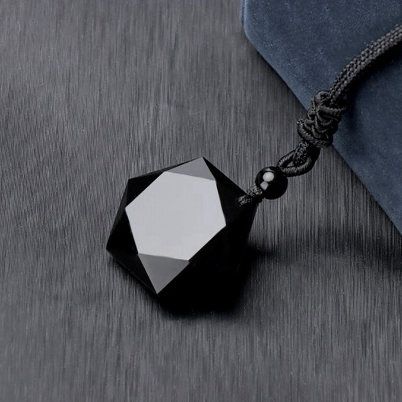 ネックレス 黒曜石 六角形 宝石 ネックレス ペンダント 六芒星 ジュエリー アクセサリー ヘキサゴン スピリチュアル 魔除け お守り 瞑想 デート 首輪 紐 厄除け 通販 Lineポイント最大0 5 Get Lineショッピング