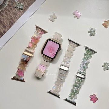 【O'CLOCK STUDIO】Y2K風蝴蝶造型Apple Watch 樹脂錶帶