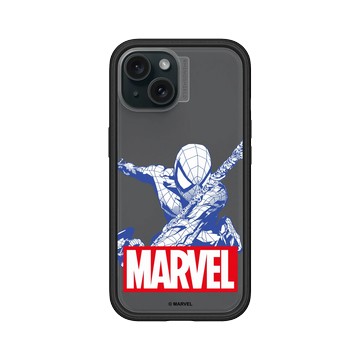 iPhone 15 Mod NX 黑 - 迪士尼-漫威 Marvel - 蜘蛛人-漫威Logo版