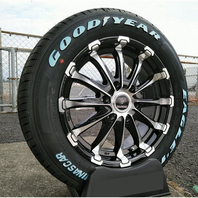 37343円 ハイエース 200系 タイヤホイールセット 17インチ BD12 グッドイヤー ナスカー 215/60R17 8PR 109/107LT ホワイトレター  | LINEショッピング