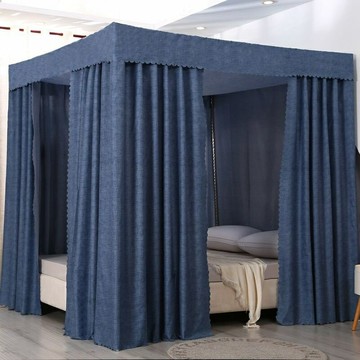 ??免運??傢用床簾公主風雙層蚊帳遮光擋隱私床幔一體式防塵擋風加厚宮廷款