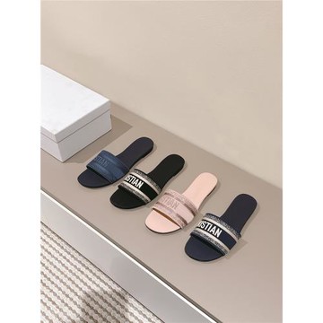 K2 studio/3.5 新色到！刺繡字母拖鞋女夏季外穿2023新款平底涼拖