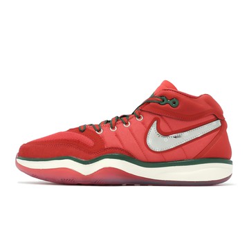 Nike 籃球鞋 Air Zoom G.T. Hustle 2 EP 男鞋 紅 銀 聖誕 氣墊 緩衝 運動鞋 DJ9404-601