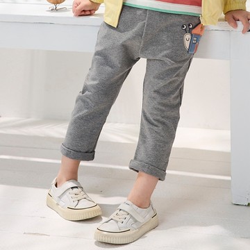 PIPPY可愛小蝸牛棉質長褲 灰-100