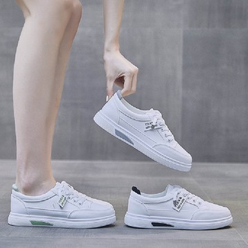 【LN】現+預 拼色平底休閒女鞋