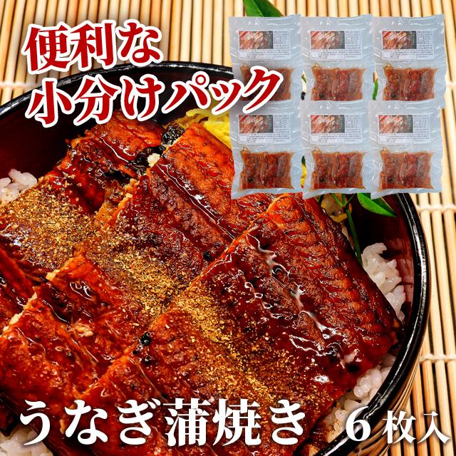 うなぎ 鰻 蒲焼 カット 直火焼き 3人前 100g×６枚 小分け 冷凍 丑の日 土用の丑   2023 プレゼント ギフト