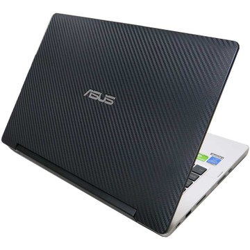 EZstick ASUS TP300 專用 Carbon黑色立體紋機身保護膜