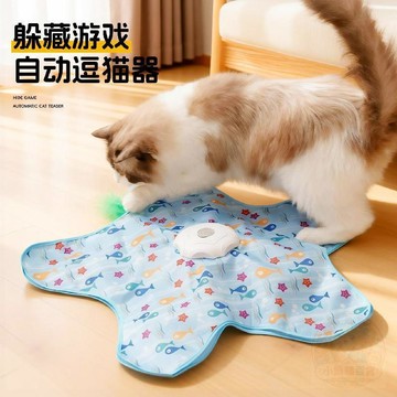 🛒回購好物🛒貓咪捕獵罩  玩具  自動轉盤  逗貓棒  寵物遊戲罩貓咪躲藏罩  玩具  互動  玩具