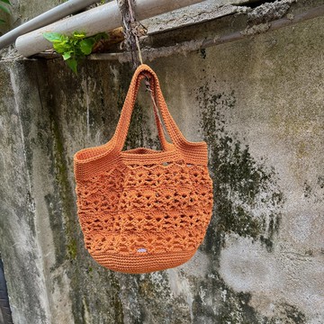 莉芙 Leaf 棉線手織提袋 chokdee