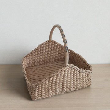 紙編帶餅乾色小物籃 麵包籃 自然風 鄉村風 簡約風 北歐風 居家裝飾 贈禮 禮物