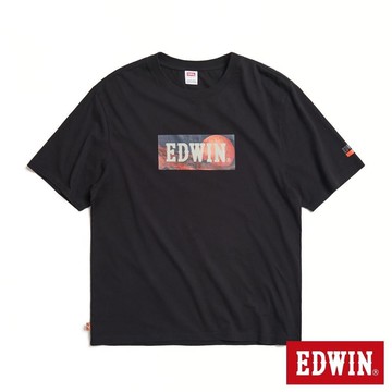 EDWIN 男裝 火星BOXLOGO短袖T恤 (黑色)