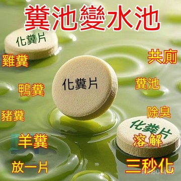 ❄️在臺24H 糞便溶解片 農村旱廁化糞池分解 下水道養護 生物廁所化糞片 大便分解劑除異味降解劑 MAXI