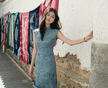 【瓶】新中式復古中國風/港工有省收腰旗袍