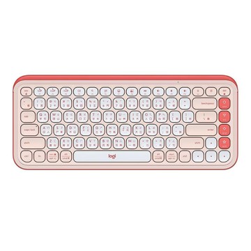Logitech POP ICON KEYS 無線藍牙鍵盤 蜜糖粉