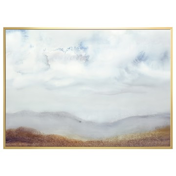 BOLUO GALLERY 菠蘿選畫所 雲與山 APAA4607G 掛畫  59.4 x 42cm  金色