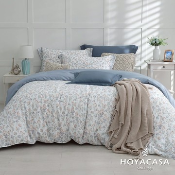 HOYACASA 60支抗菌天絲兩用被床包組｜初露拾光｜(雙人/加大)